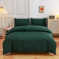 new design dark green bedding set home duvet cover bed sheet pillowcase king queen full single size 3pcs 4pcs