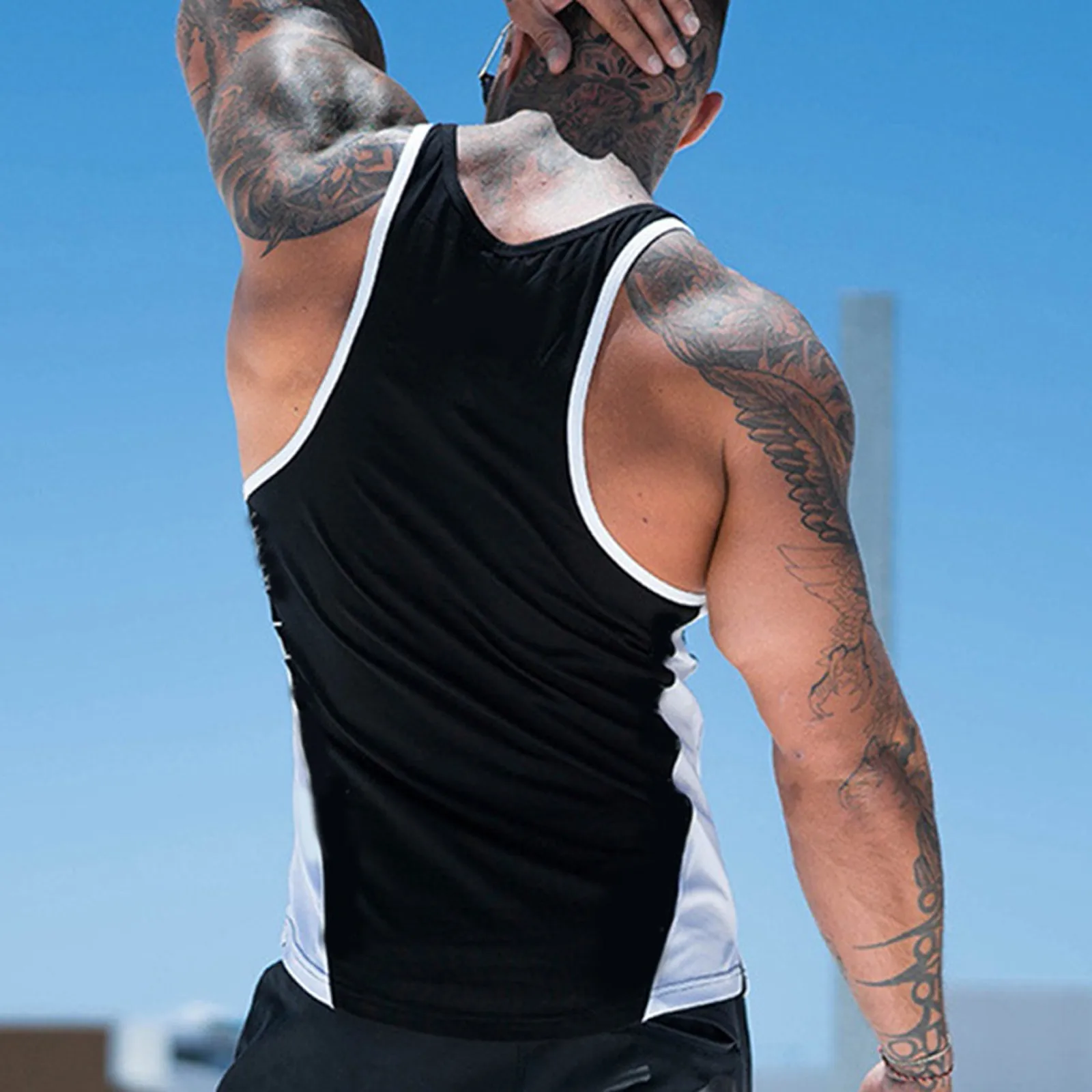 Летние майки для пляжа и отдыха мужская жилетка новинка 2021 цветной спортивный