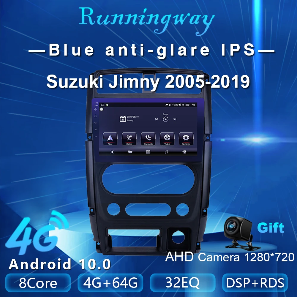 Runningway Android 10 0 5G автомобильный DVD плеер для Suzuki Jimny 3 2005 2019 4G + 64G автомобильное радио
