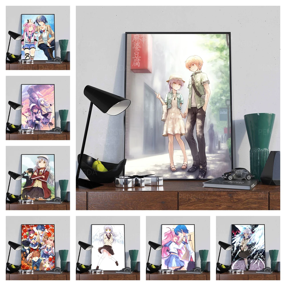 Модульные картины с изображением ангела и рисунков Hd рисунок в стиле японского