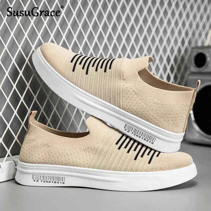 

Susugrace Новинка; Повседневные мужские лоферы; Летние дышащие модные туфли на плоской подошве; Мужские лоферы Лидер продаж; Слипоны для улицы; Д...