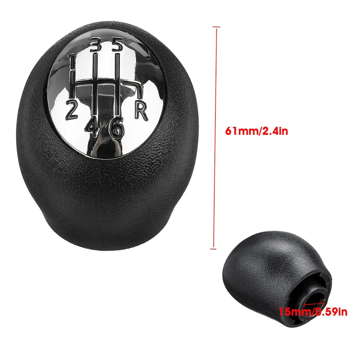 6 Speed Gear Shift Knob Chrome Lever Shifter Handball For Renault Megane/Scenic/Laguna Vauxhall/Opel for Nissan Interstar | Автомобили и