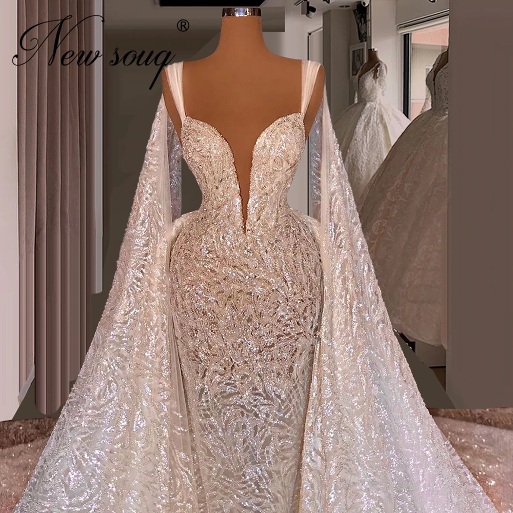 

Dubai Arabic Wedding Party Gowns 2021 Custom Made Plus Size Sequins Prom Dress Vestidos De Festa Middle East Evening Dresses