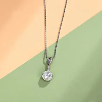 

Simple and cold style niche round crystal necklace necklace female 810617243 810617243