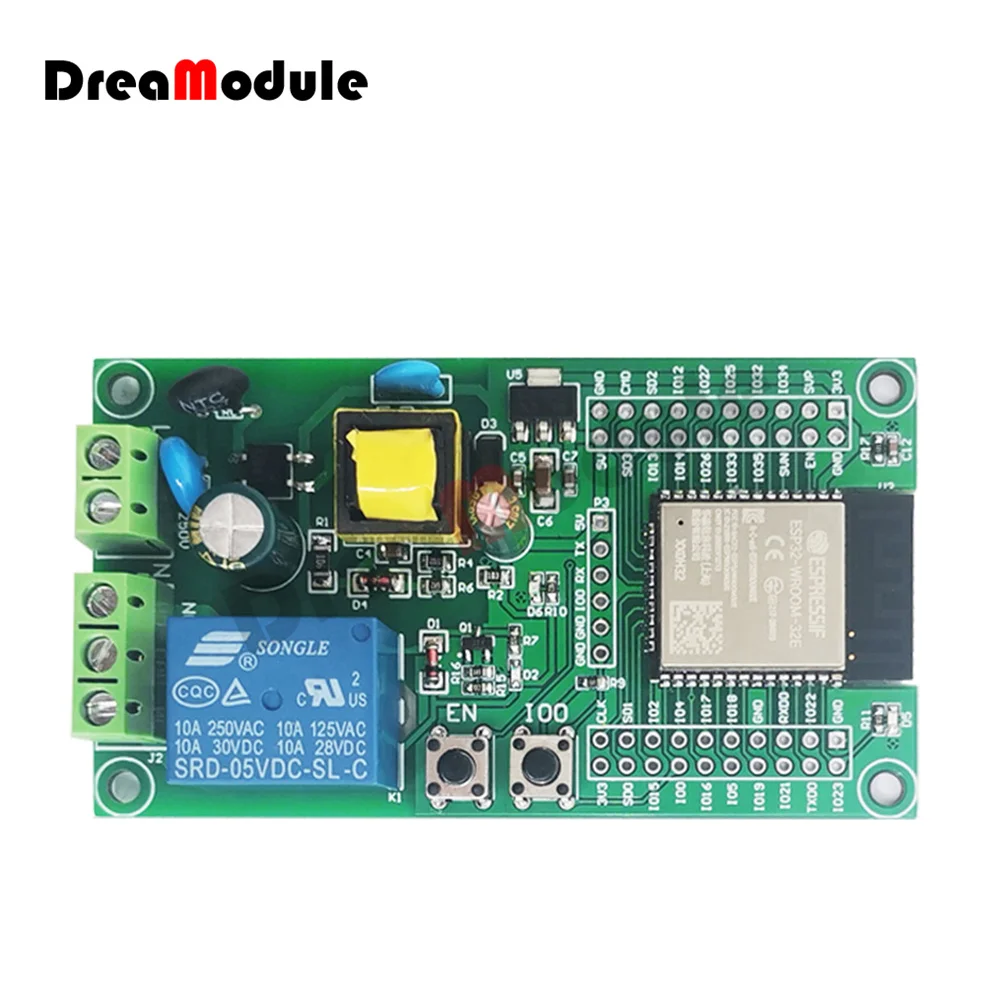 Блок питания переменного тока ESP32 WiFi Bluetooth Ble один релейный модуль макетная плата