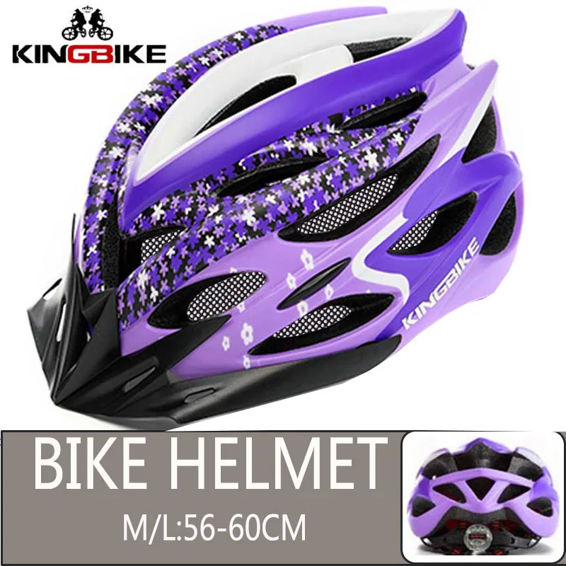 656-Purple KINGBIKE велосипедный шлем из титана Сверхлегкий в форме велосипедный шлем с козырьком дышащий дорожный горный MTB открытый велосипедный шлем - Цвет: 656-Purple