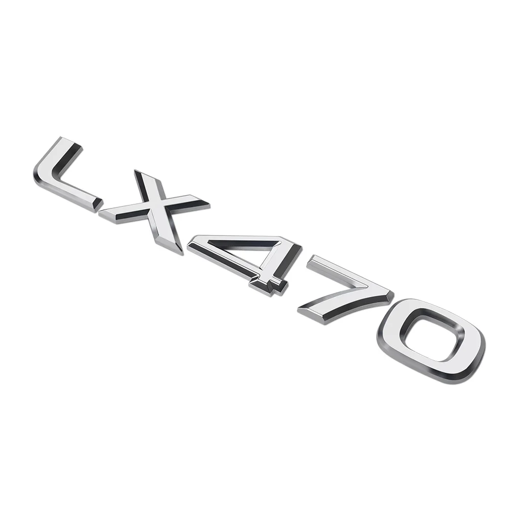 

Car Rear Tail Trunk Badge Nameplate Label LX470 LX570 Sticker Black Silver For Lexus Tailgate Letters Logo Auto Accessories
