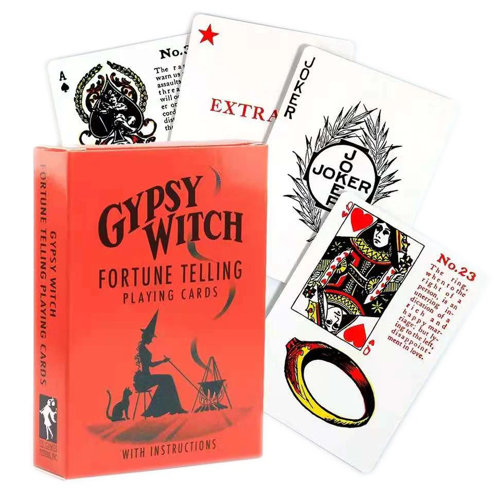 

Цыганская ведьма, раскрывающие удачу карты, игры, английская версия, семейная настольная игра, гадания, карты Оракл Таро