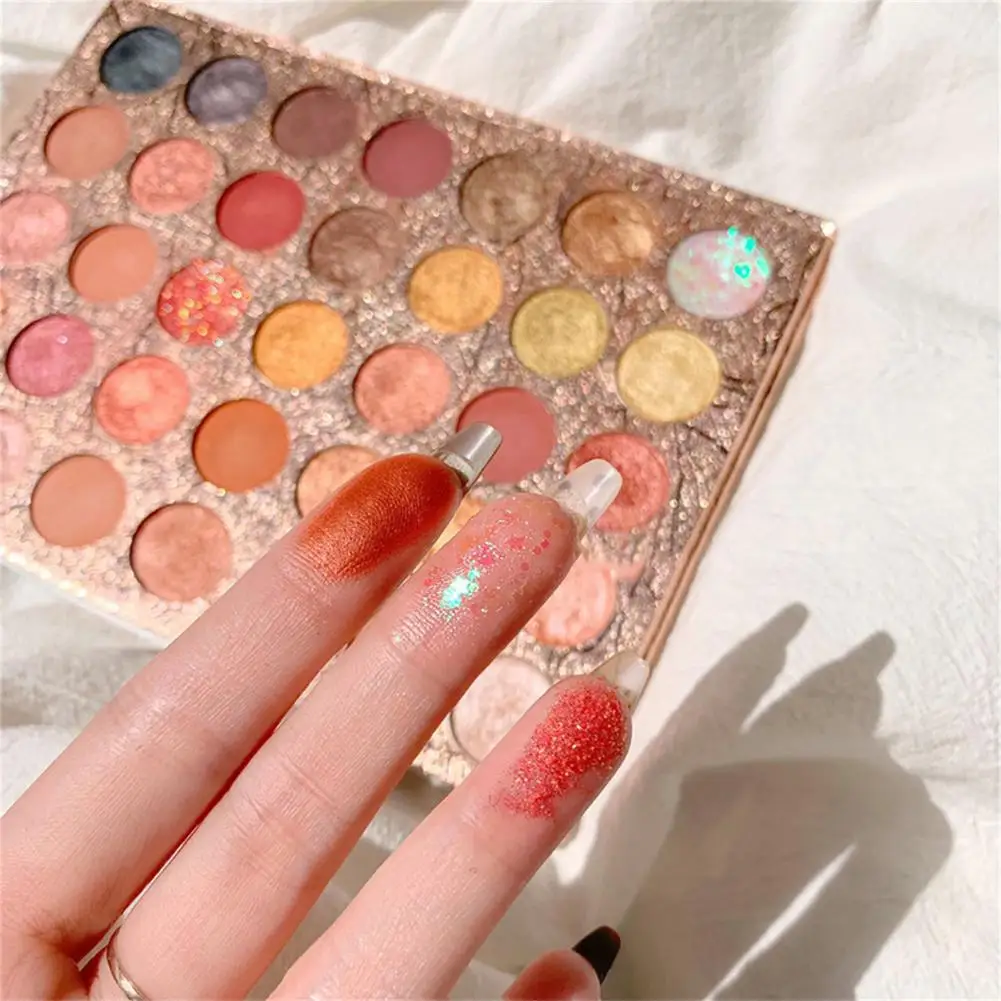

Eyeshadow Palette Colorful Shadows Palett Glitter Highlighter Shimmer Make Up Pigment Matte Eye Shadow Pallete 35 Color