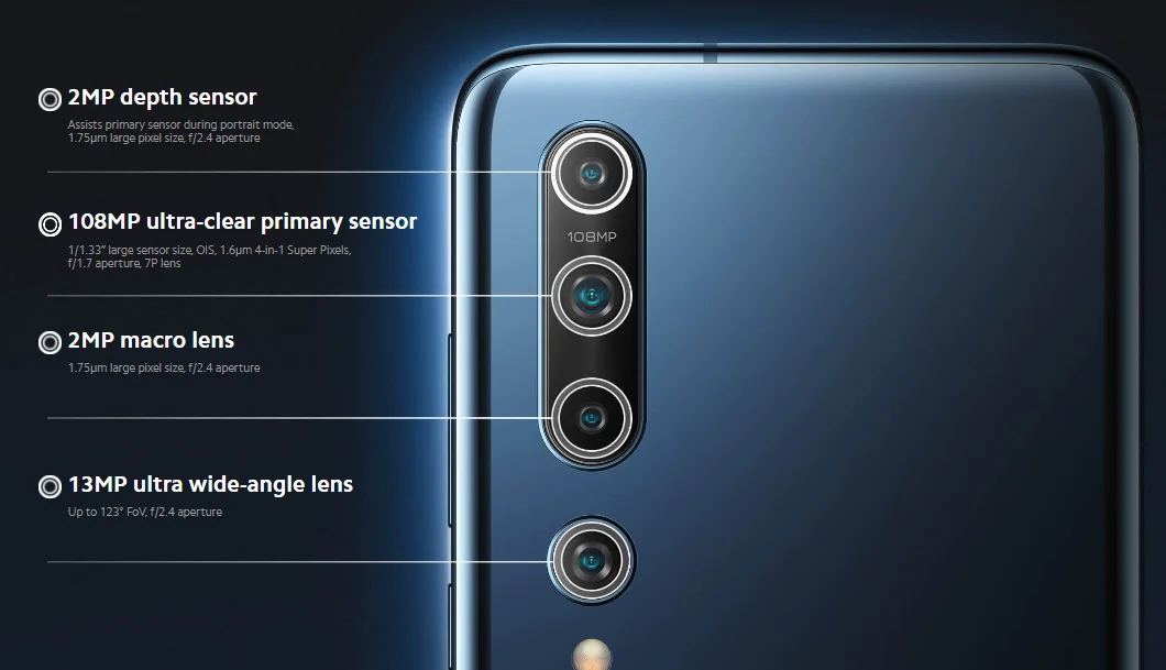 

Global Firmware Xiaomi Mi 10 12GB RAM 256GB ROM Smart Phone 5G Qualcomm Snapdragon 865108MP Quad Camera 6.67" AMOLED Display