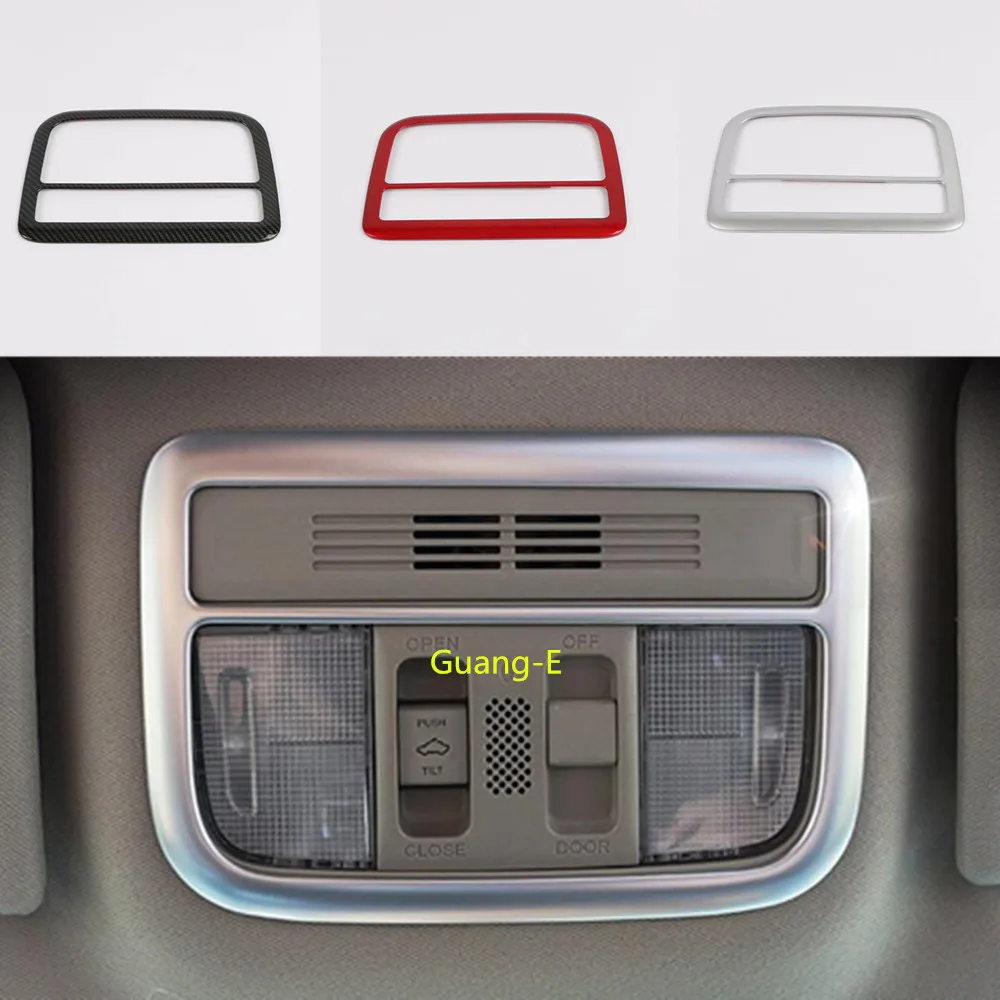 

For Honda civic 10th sedan 2016 2017 2018 2019 Car ABS Chrome Front Inner Head Read Reading Switch Top Light Frame Trim