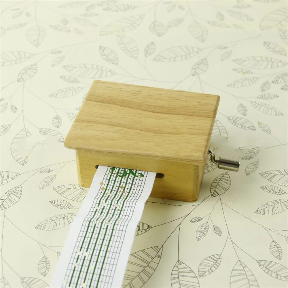 DIY музыкальная шкатулка ручной работы декоративная деревянная коробка с дырокол