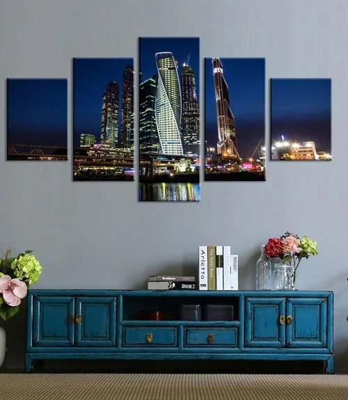 Картины на холсте Москвой российский Кремль несколько настенных художественных