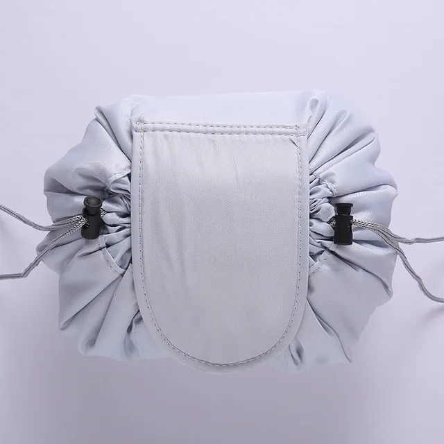 Blank light grey Женская дорожная косметичка на шнурке органайзер для макияжа сумка-чехол для косметики Сумка Для Хранения Туалетных Принадлежностей - Цвет: Blank light grey