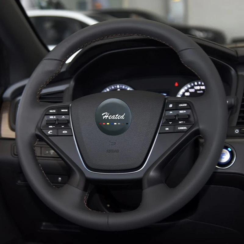 Рулевого колеса автомобиля крышки для Hyundai LF Sonata 9 2015 2016 2017 наппа стежка