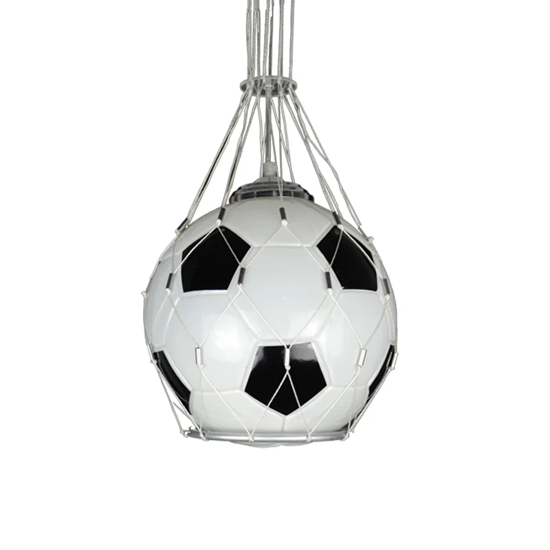 Стеклянный подвесной светильник в виде футбольного мяча 1 шт. для детской комнаты