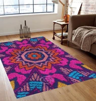 latch hook rug red lattice kittens chunky yarn tapestry kits diy carpet rug knitted floor mat crochet cushion arts crafts