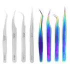 Профессиональные пинцеты для ресниц 3D, пинцет для наращивания ресниц, отличный веер для закрытия ресниц, пинцет для бровей