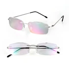 Очки для чтения без Оправы унисекс светильник очки с эффектом памяти, титановые пресбиопические очки, очки высокой четкости