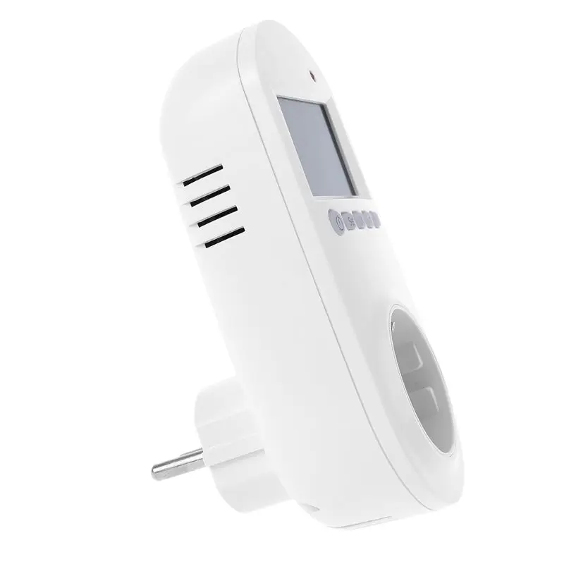 

Programmable Plug in Thermostat EU Socket 16A Electric Heating Underfloor Room Temperature Controller