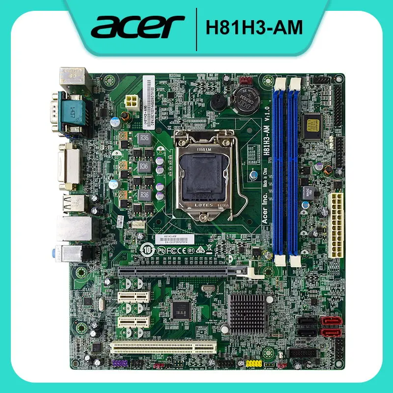 

For Acer Veriton M2631G H81H3-AM intel H81 Socket LGA1150 Motherboard