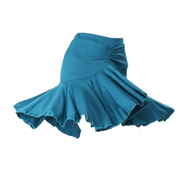 

2021 New Women Latin Dance dress Irregular Fishbone Skirt Lady Ballroom Salsa Chacha Tango Rumba Samba Competition Costumes