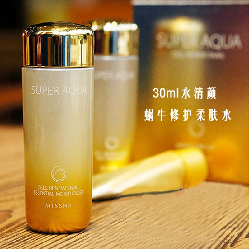 MISSHA Super Aqua Cell Renew Snail образец Размер 1 набор (очищающая пена 20 мл + лечение кожи 30
