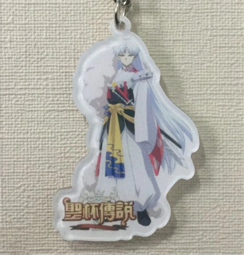6 шт. аниме мультфильм Inuyasha односторонний кулон брелок для косплея аксессуары