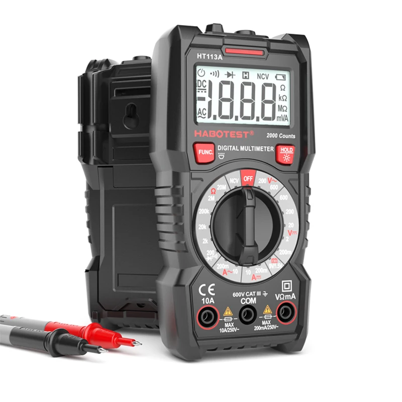 Цифровой мультиметр 2000 отсчетов цифровой тестер ручной диапазон