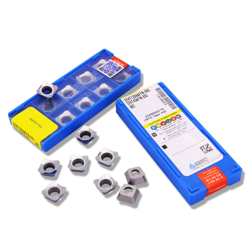 

SEHT1204 AFFN X83 H01 Carbide Inserts Aluminum Face Milling Cutter Tools 100% original Blade Lathe Cutter Plate Turning Tool