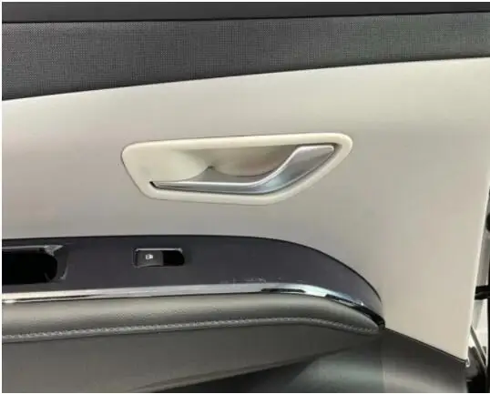 Автомобильная Внутренняя дверь чаша крышка отделка углеродного волокна для Hyundai