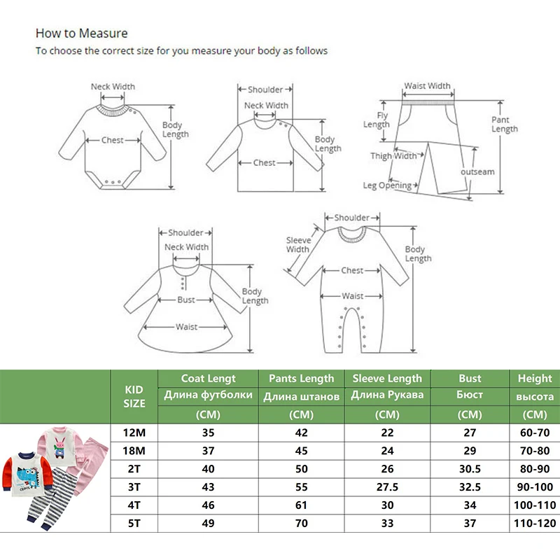 

HH Kids Spring Cartoon Pajamas for Boys Comfortable Cotton Sets Girls Suit Clothing Baby Toddler Casual Sleepwear Child Clothes