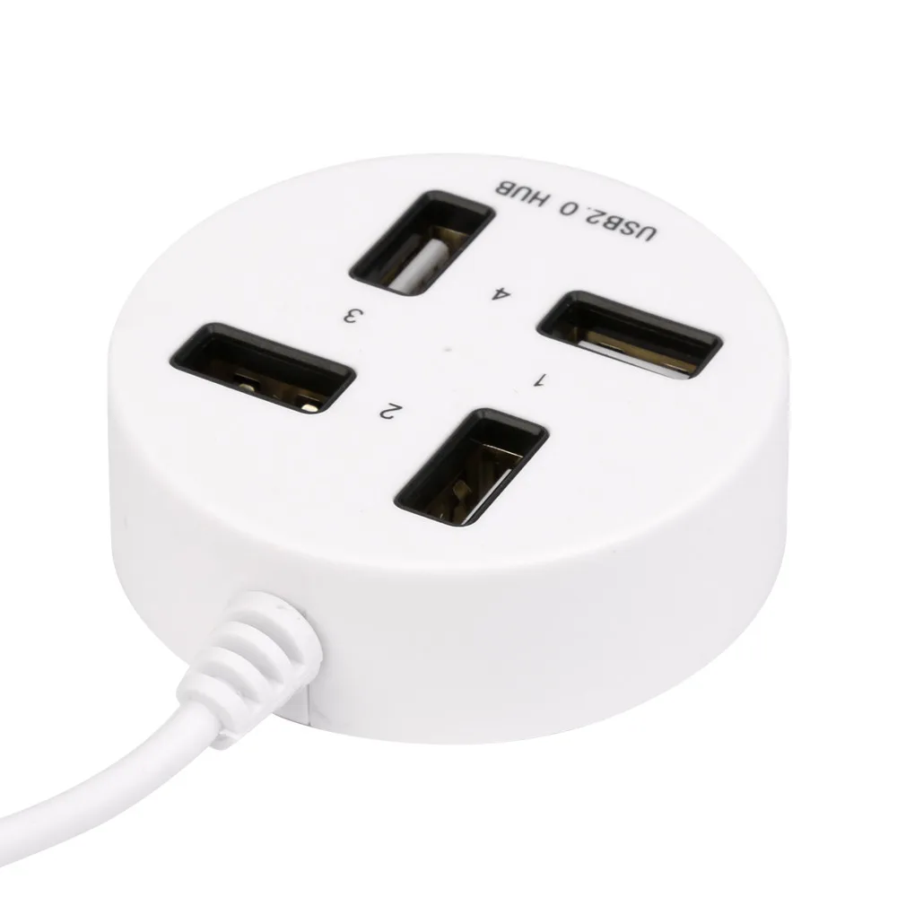 4 порта USB 2,0 разветвитель концентратор с входным Питанием постоянного тока мульти высокоскоростной usb-хаб разветвитель адаптер для компьютера ноутбука для ПК