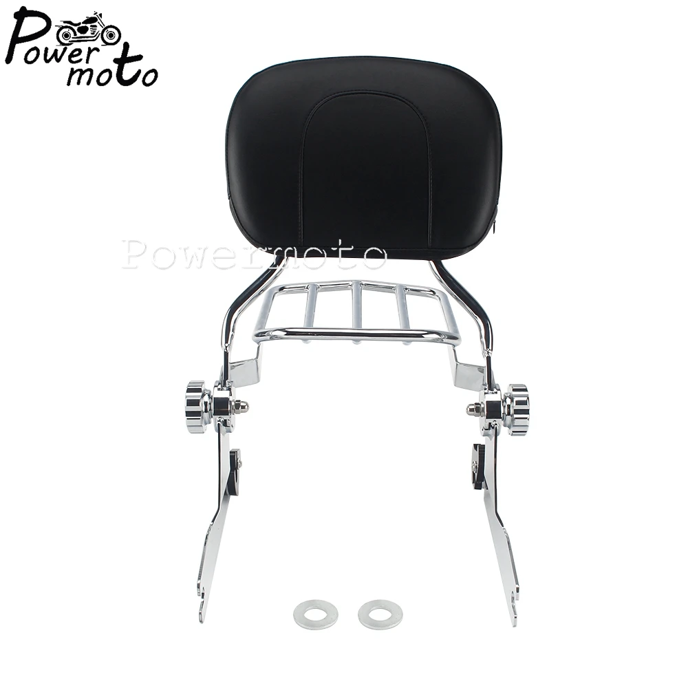 Хромированная съемная спинка для мотоцикла багажная стойка Harley Softail Deluxe CVO Hard Candy