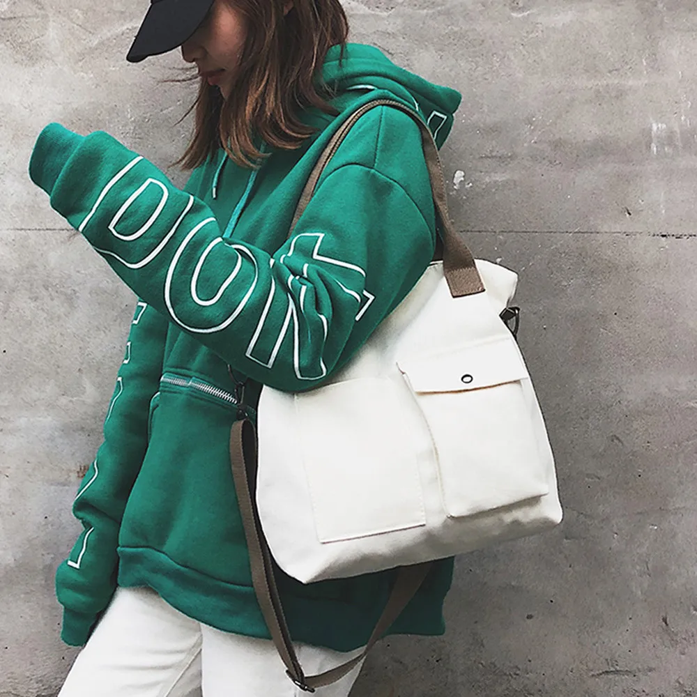 Холщовая сумка мессенджер унисекс модная мягкая Повседневная стильная сумочка