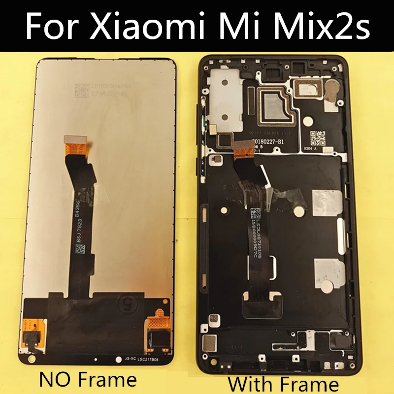 ЖК дисплей 5 99 дюйма с рамкой для Xiaomi MI Mix 2S сенсорным экраном и дигитайзером в