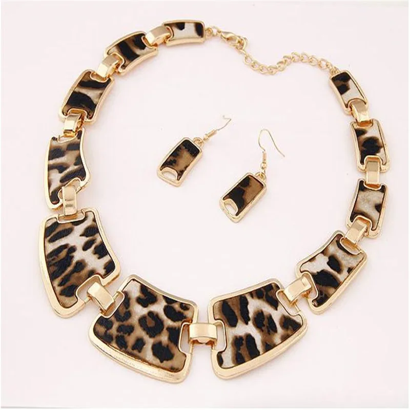 2019 новейшая мода ожерелье и серьги набор очаровательные блестящие металлические