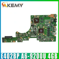 akemy e402bp laptop motherboard for asus e402bp e402b notebook mainboard test ok a6 9200 cpu 4gb ram