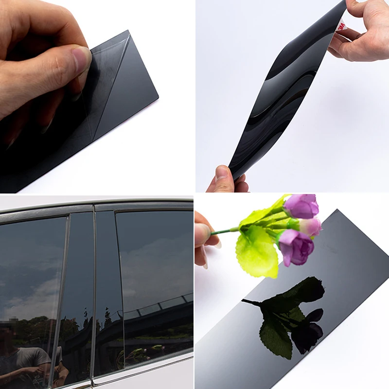 Автомобильное окно из поликарбоната черное зеркало B защитная наклейка отделка