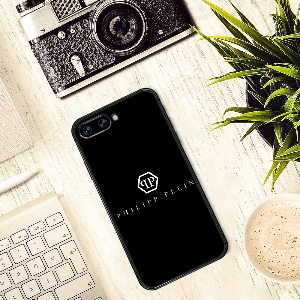 

Fashion luxury brand Phone Case Cover Hull For HUAWEI honor 7a 8s 8a 8x 9 9x 10 20 i Lite Pro black Cell Silicone Cover Trend