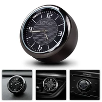 car clock for bmw benz audi ford vw kia jauger with car logo refit interior luminous electronic quartz ornaments watch clock