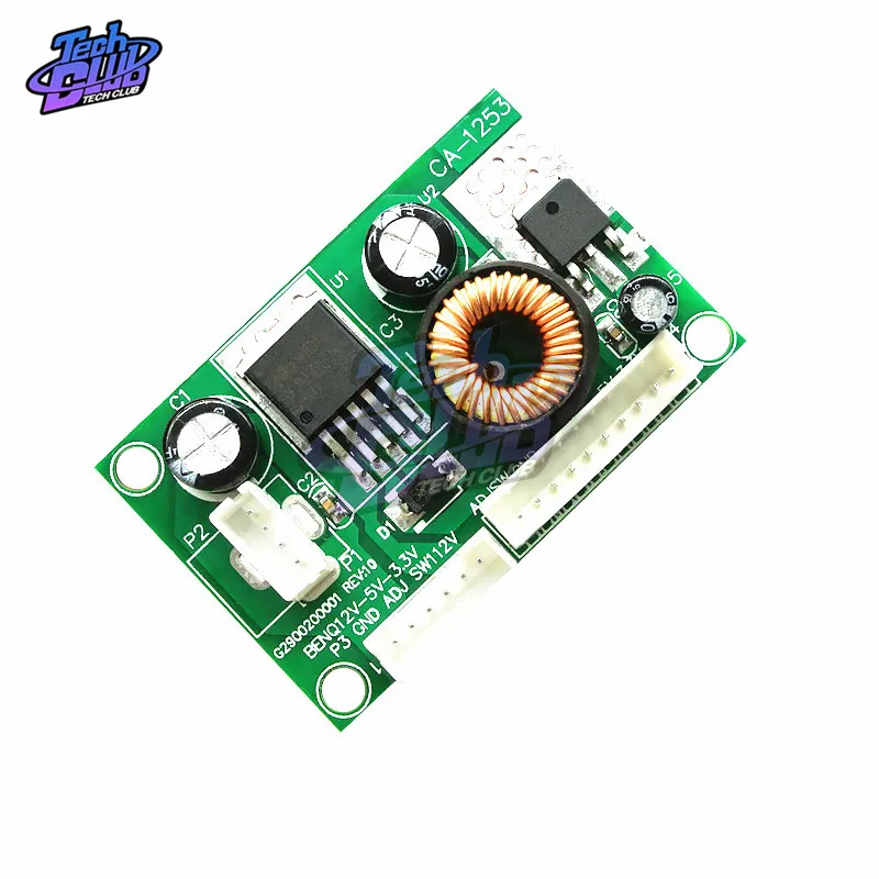 CA-1253 12 В до 5 3 V Напряжение модуль преобразования BENQ 12V-5V-3.3V BenQ плата питания |