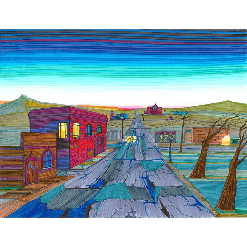 

DIY Painting By Numbers Daybreak in McKenzie County Kit Oil Picture By Numbers Wall Art Painting on Canvas Home Decoration Gift