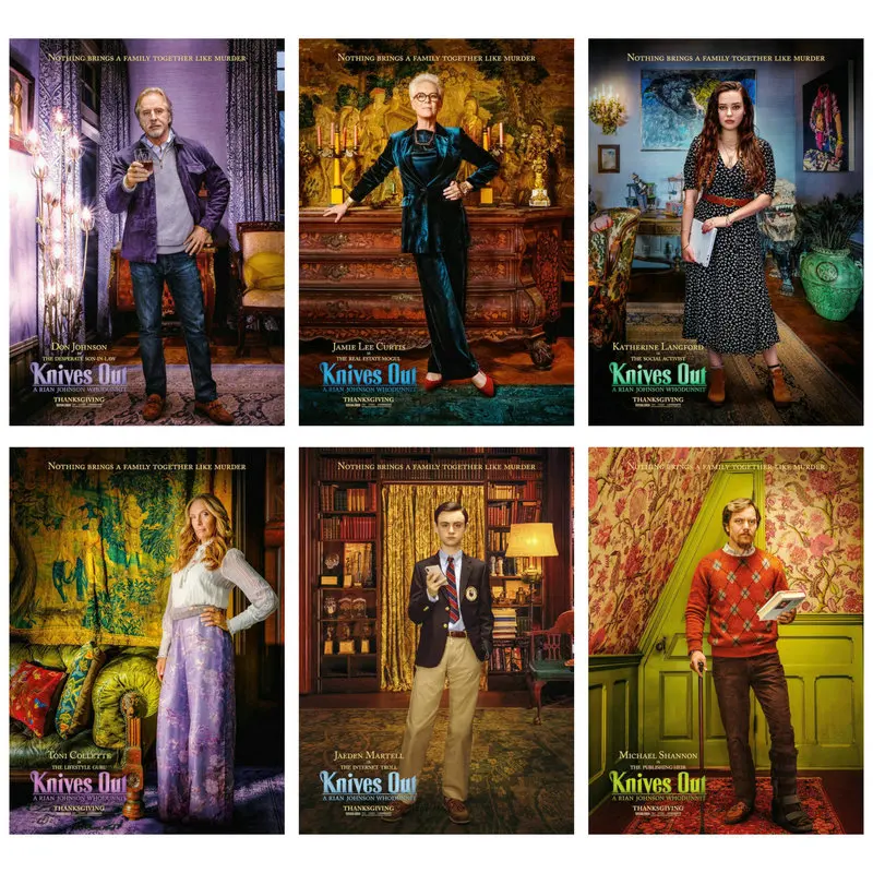 Холст для живописи 2019 значок из кинофильма &quotнапряжении мышление ножи плакат с