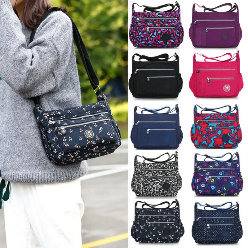 

Fashion Women Handbag Messenger Travel Shoulder Bags Nylon Waterproof Crossbody Bag School Lady Travel Messenger Tote Satchel