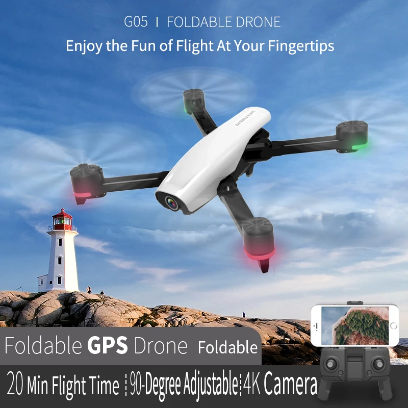 Популярные GPS Бла (беспилотный летательный аппарат 4K HD складной тележка с