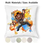 Наволочка с изображением персонажа из валоранта, хлопка и льна