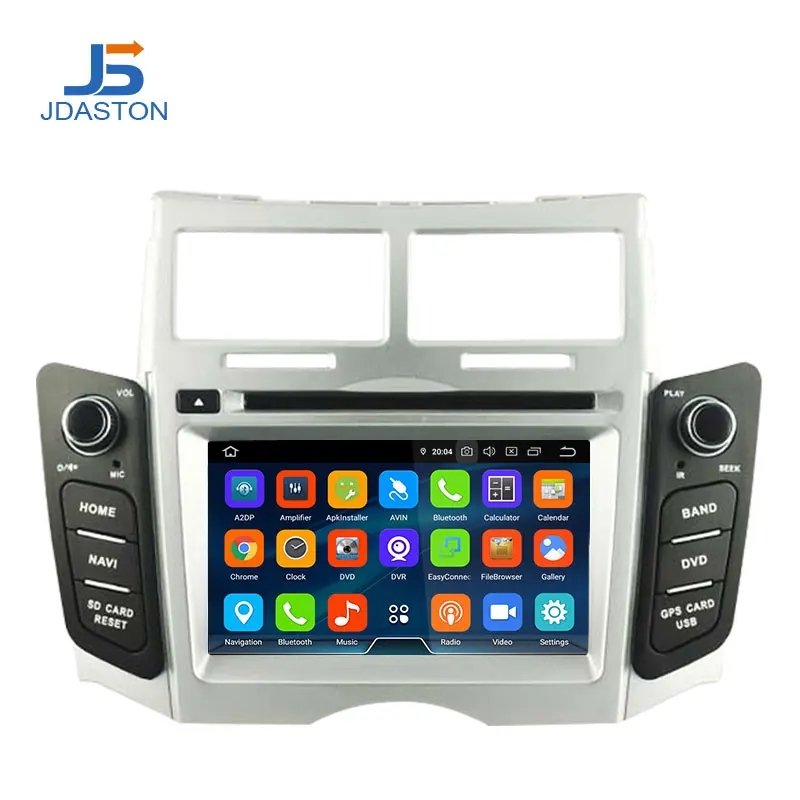 JDASTON Android 9,0 автомобильный dvd-плеер для Toyota Yaris 2005-2011 gps навигация 2 Din автомагнитола стерео Авто Аудио Восьмиядерный 4G+ 64G
