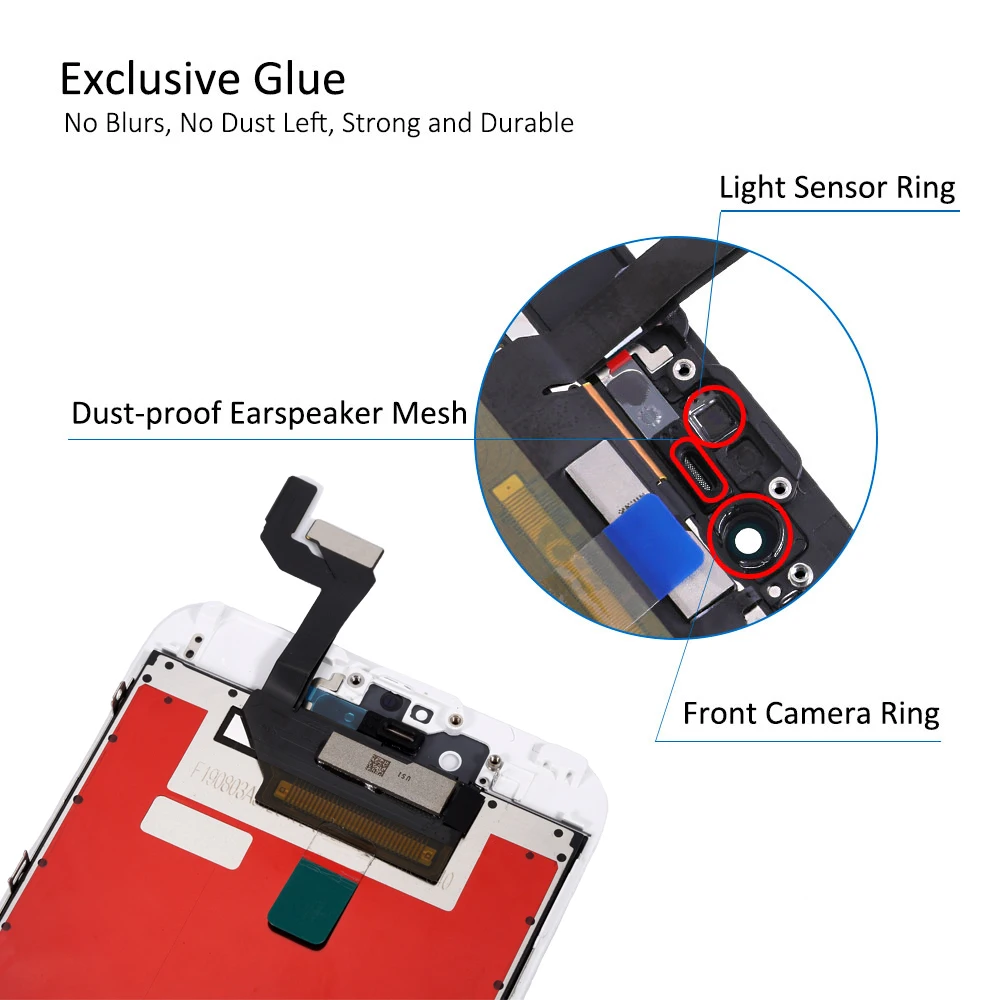 ЖК-дисплей с сенсорным экраном для Apple 6S 3 шт./лот замена дигитайзера без битых