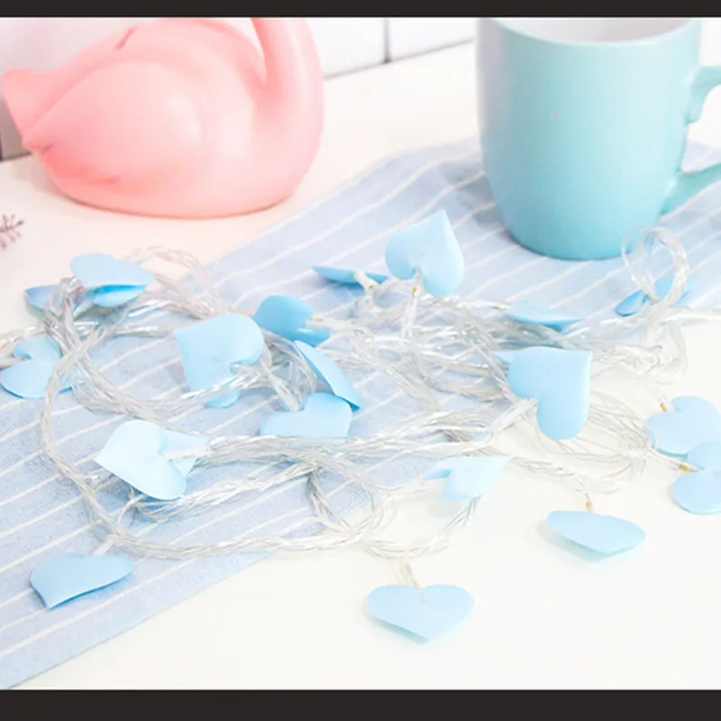 love blue Светодиодный водонепроницаемый шар светильник гирлянды рождественские украшения для дома год рождественская гирлянда подарок елочные украшения - Цвет: love blue